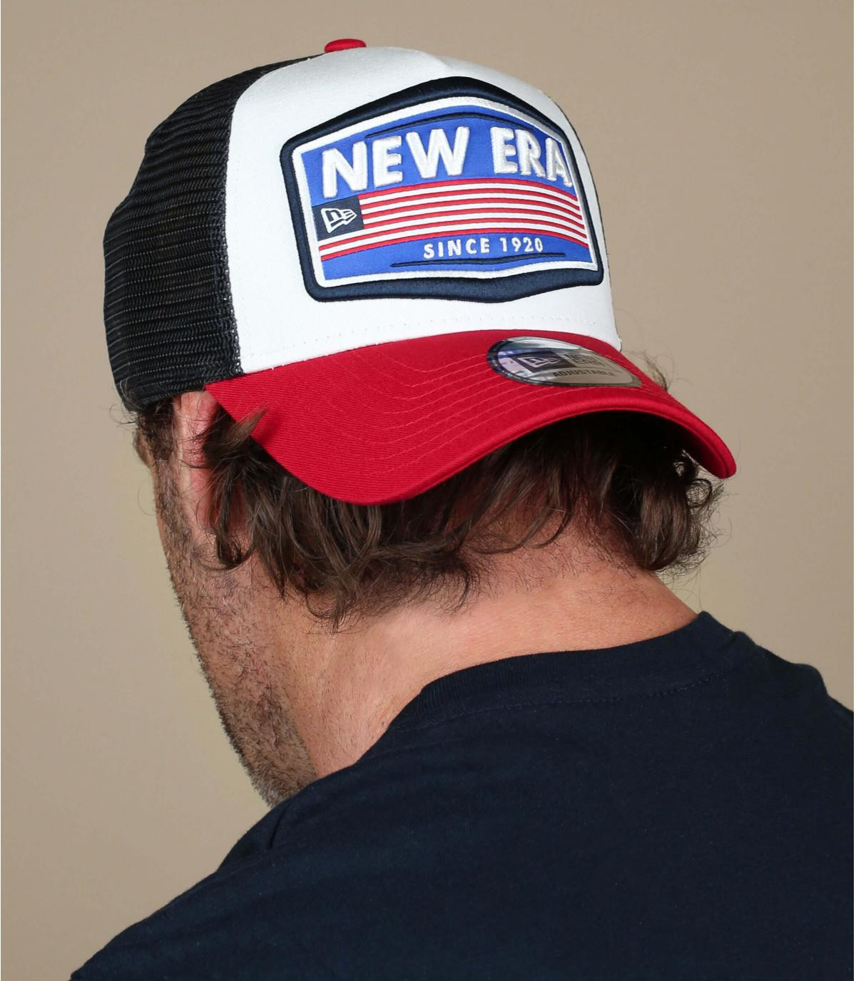 Trucker met vlag uit New Era USA Patch